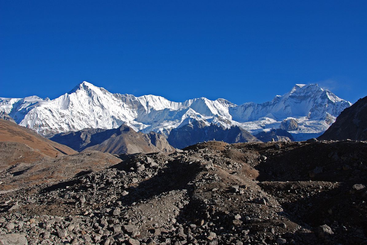 03 Cho Oyu Ridge To Gyachung Kang From Fourth Gokyo Lake Near Scoundrels View